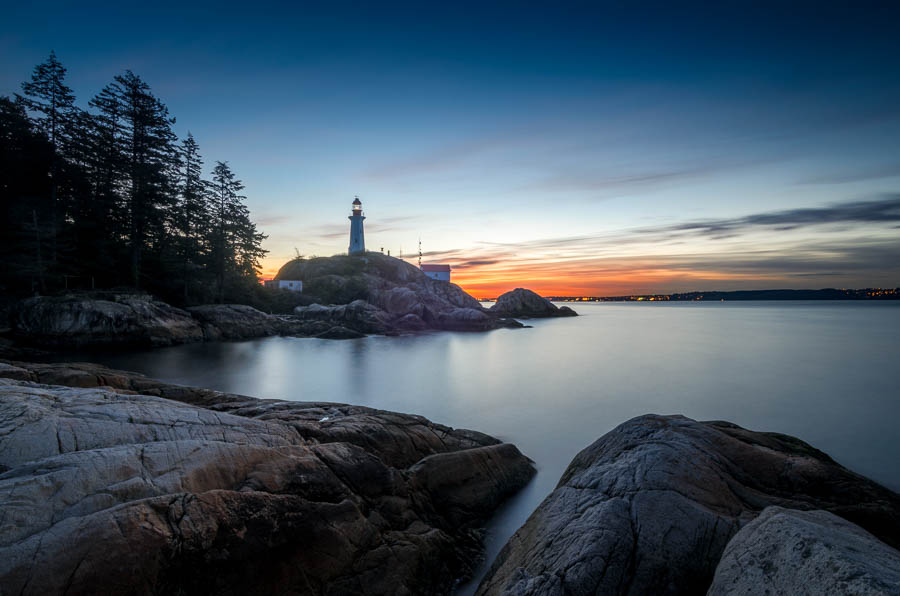 Vancouver Lighthouse Park at sunrise
